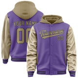 Custom Light Purple Light Khaki Jacket