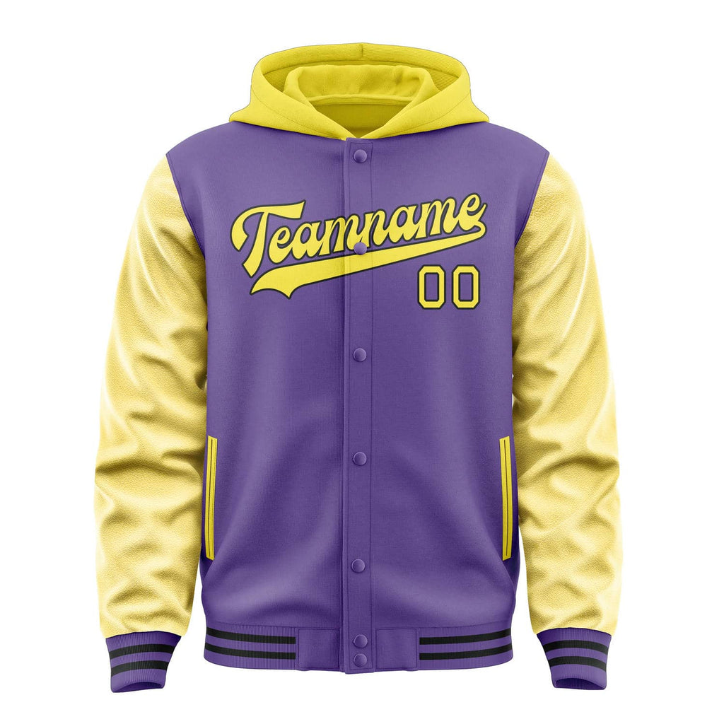 Custom Light Purple Light Yellow Jacket