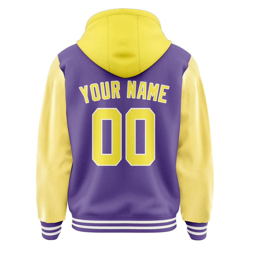 Custom Light Purple Light Yellow Jacket