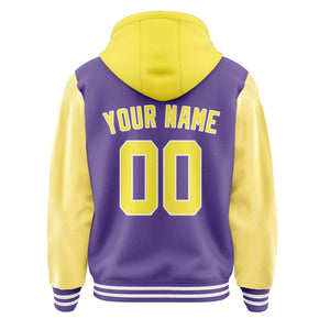 Custom Light Purple Light Yellow Jacket