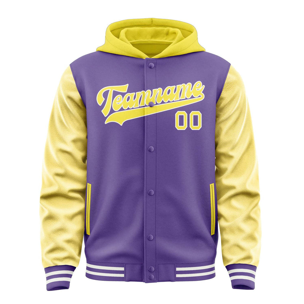 Custom Light Purple Light Yellow Jacket