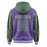 Custom Light Purple Blue Green Jacket