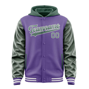 Custom Light Purple Blue Green Jacket