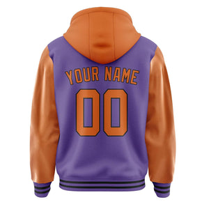 Custom Light Purple Orange Jacket