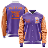 Custom Light Purple Orange Jacket