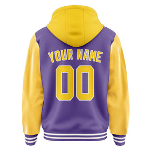 Custom Light Purple Gold Jacket