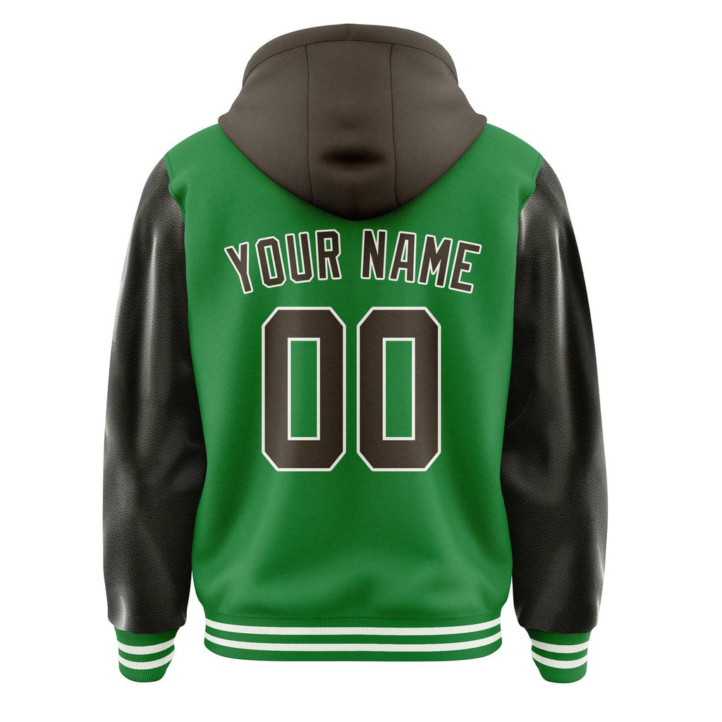 Custom Emerald Green Brown Jacket
