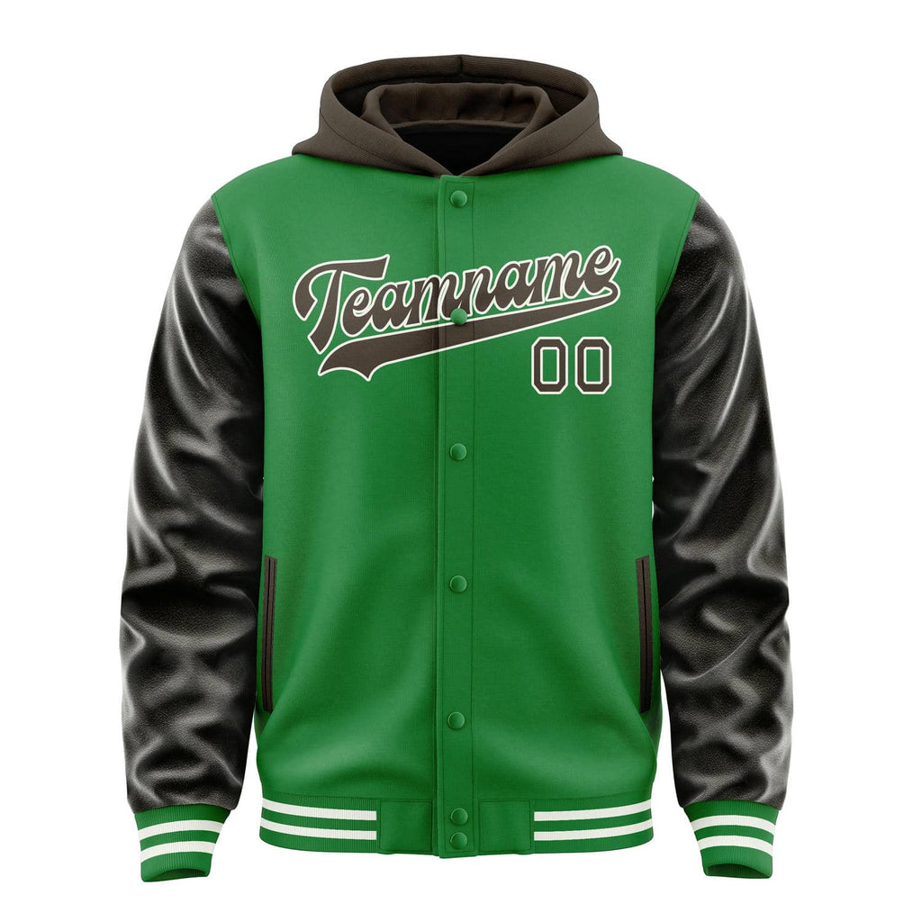 Custom Emerald Green Brown Jacket