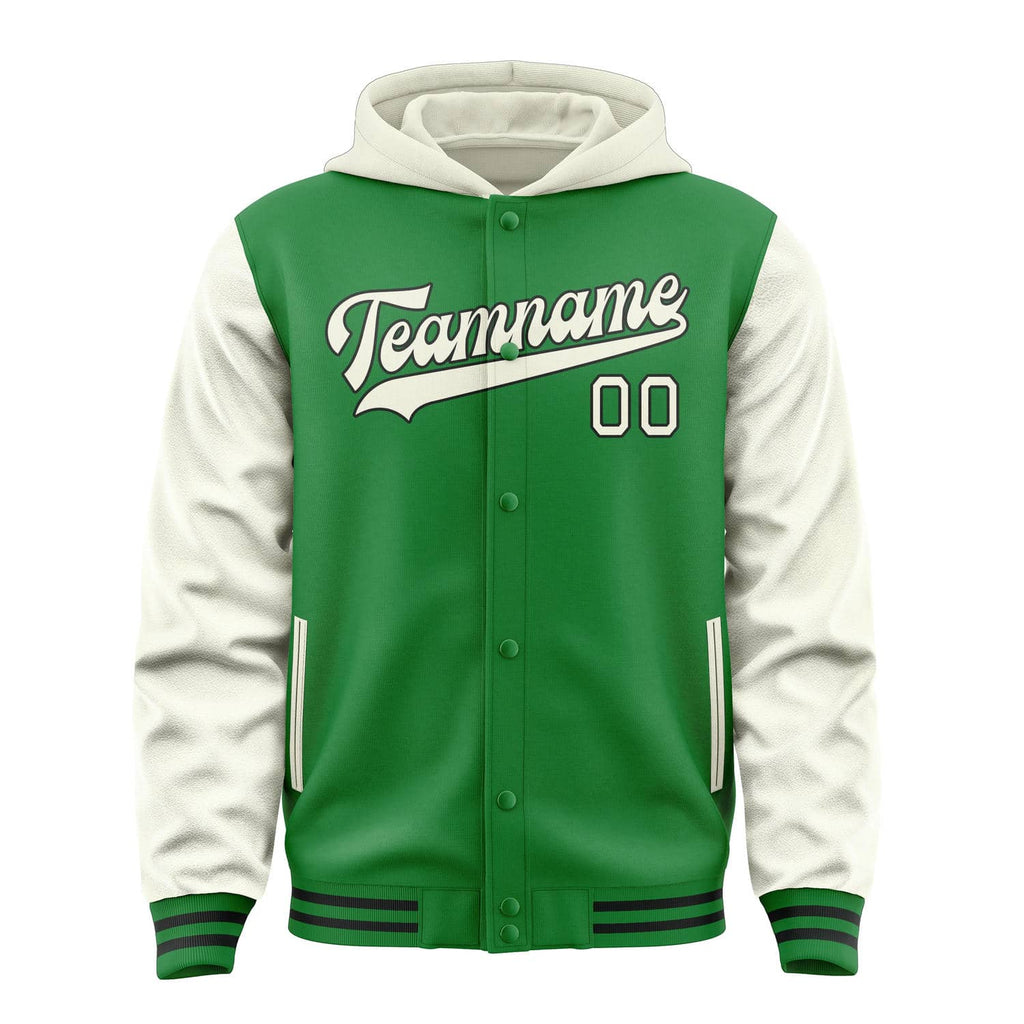 Custom Emerald Green Cream Jacket