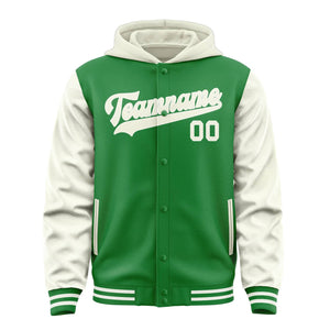 Custom Emerald Green Cream Jacket