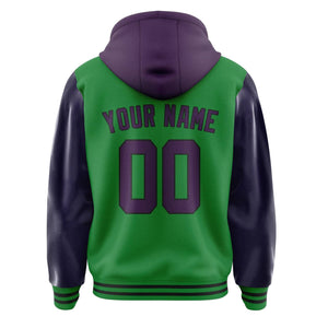 Custom Emerald Green Purple Jacket