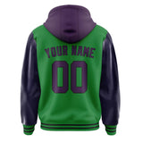 Custom Emerald Green Purple Jacket