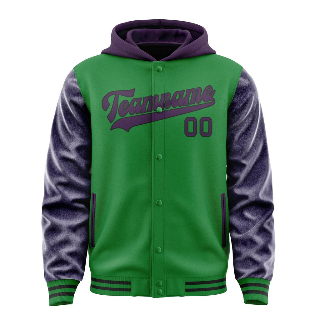 Custom Emerald Green Purple Jacket
