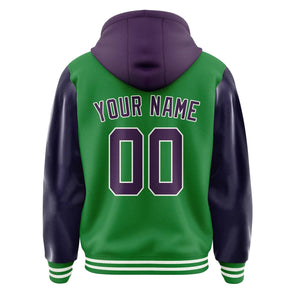 Custom Emerald Green Purple Jacket