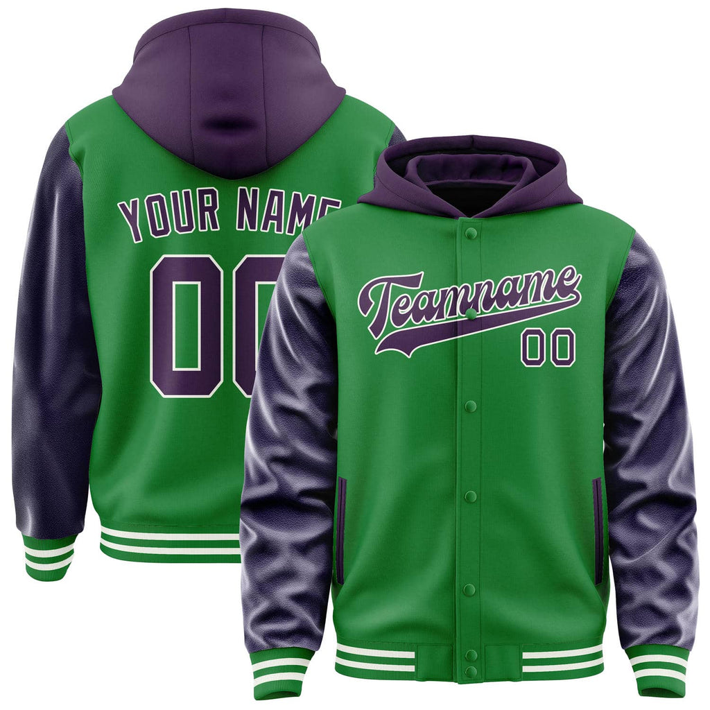 Custom Emerald Green Purple Jacket