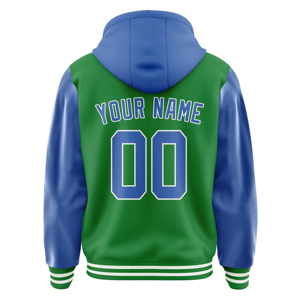 Custom Emerald Green Sky Blue Jacket