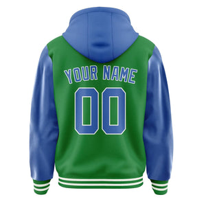 Custom Emerald Green Sky Blue Jacket