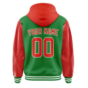 Custom Emerald Green Orange Red Jacket
