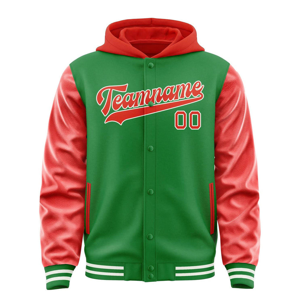 Custom Emerald Green Orange Red Jacket