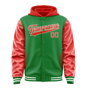 Custom Emerald Green Orange Red Jacket