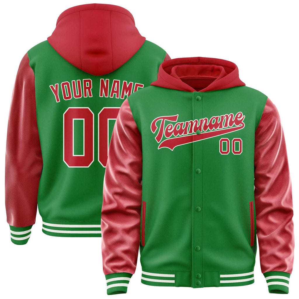 Custom Emerald Green Red Jacket