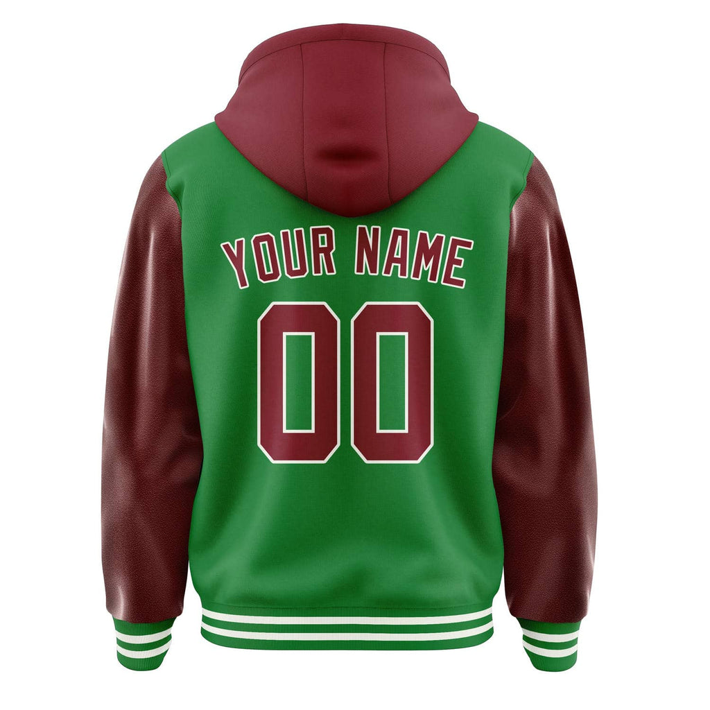 Custom Emerald Green Crimson Red Jacket