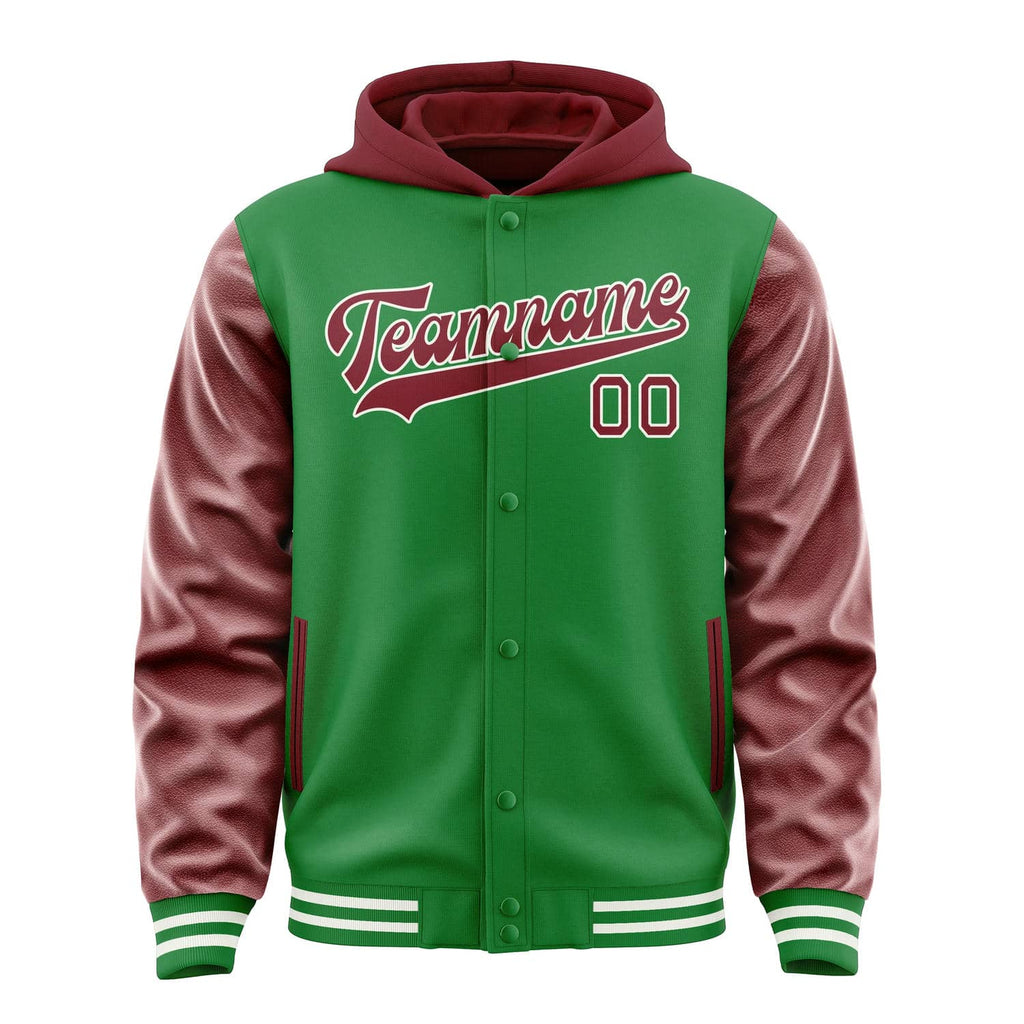 Custom Emerald Green Crimson Red Jacket