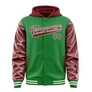 Custom Emerald Green Crimson Red Jacket
