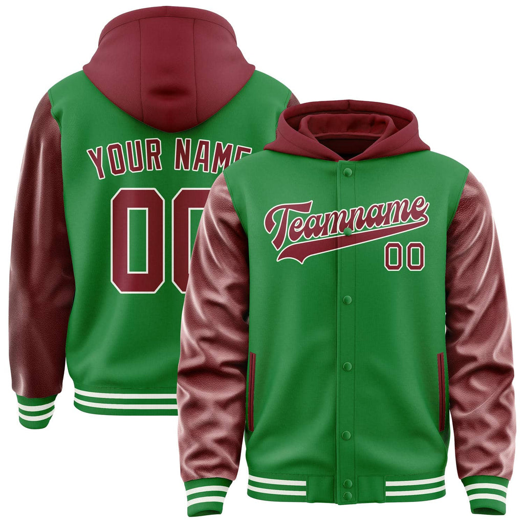 Custom Emerald Green Crimson Red Jacket