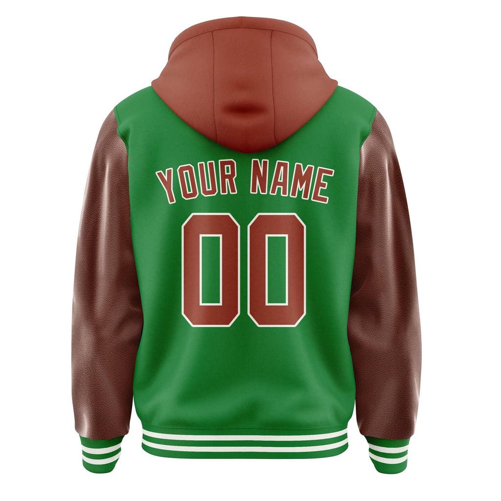 Custom Emerald Green Coral Red Jacket