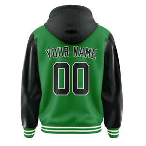 Custom Emerald Green Black Jacket