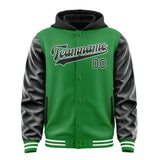 Custom Emerald Green Black Jacket