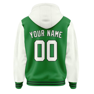 Custom Emerald Green White Jacket