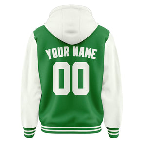 Custom Emerald Green White Jacket
