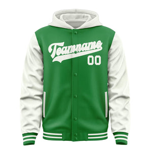 Custom Emerald Green White Jacket