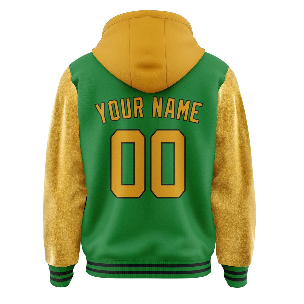 Custom Emerald Green Yellow Jacket