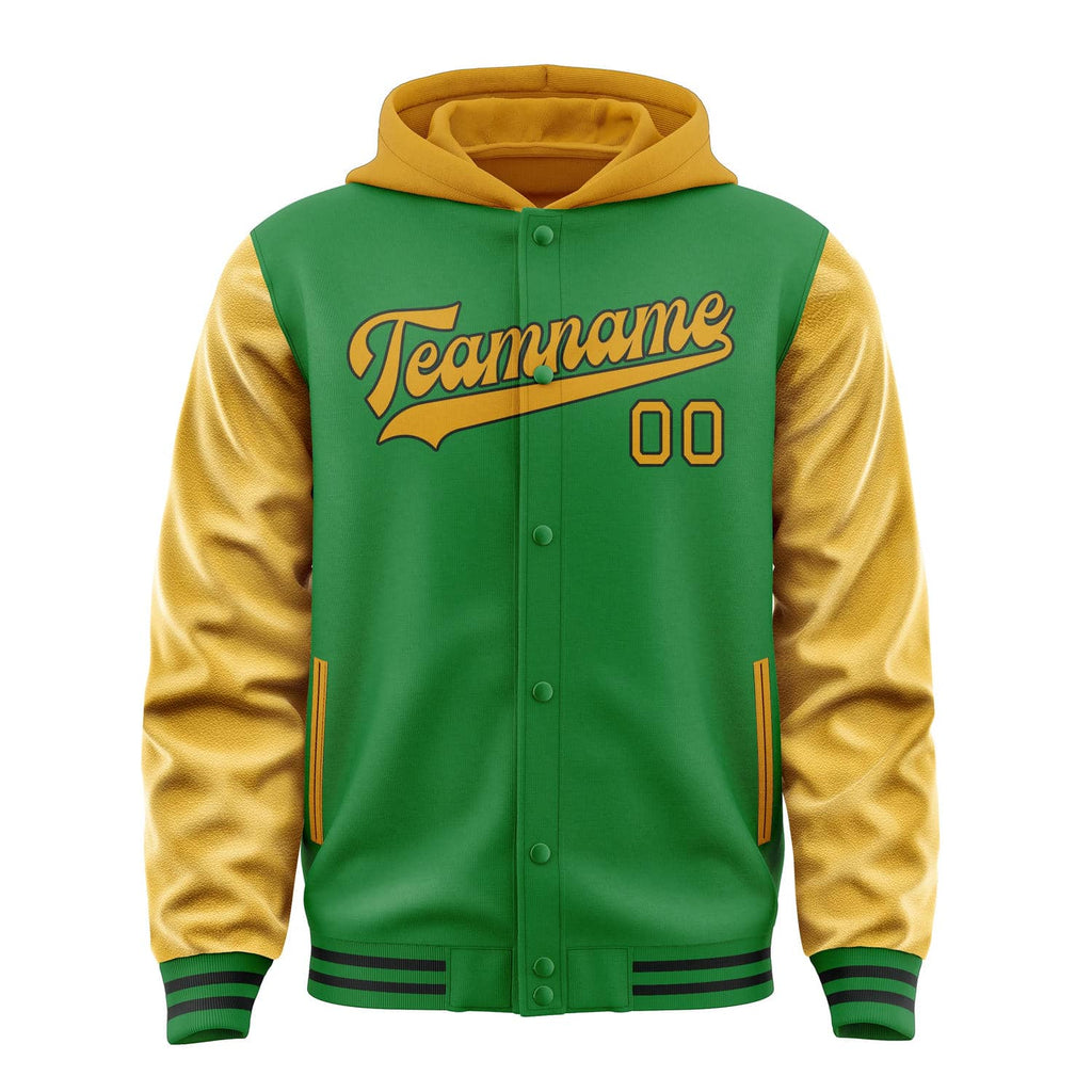 Custom Emerald Green Yellow Jacket