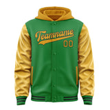 Custom Emerald Green Yellow Jacket