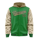 Custom Emerald Green Light Khaki Jacket