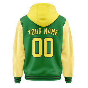 Custom Emerald Green Light Yellow Jacket