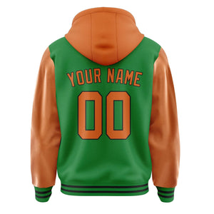 Custom Emerald Green Orange Jacket