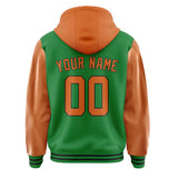 Custom Emerald Green Orange Jacket