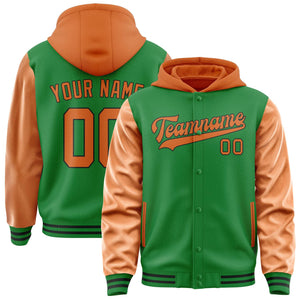 Custom Emerald Green Orange Jacket