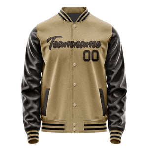Custom Light Khaki Brown Jacket JA2525012517B21701