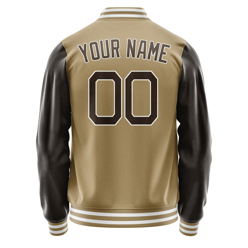Custom Light Khaki Brown Jacket JA2525012518B21801