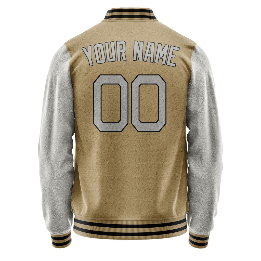 Custom Light Khaki Gray Jacket JA2525042517B21704