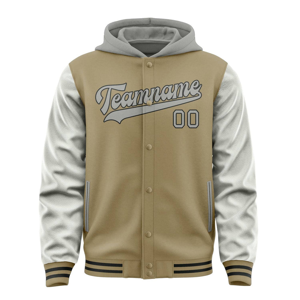 Custom Light Khaki Gray Jacket