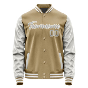 Custom Light Khaki Gray Jacket JA2525042518B21804