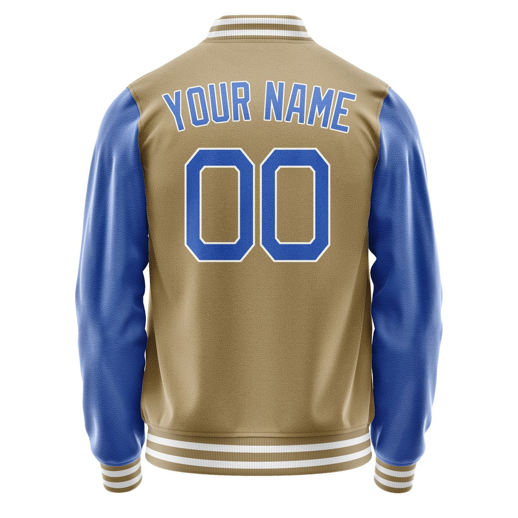 Custom Light Khaki Sky Blue Jacket JA2525092518B21809