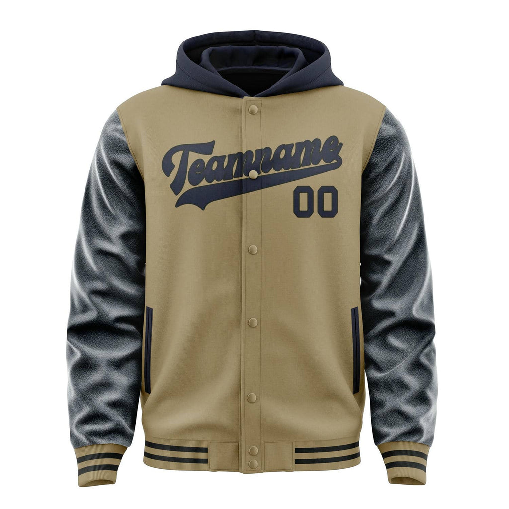 Custom Light Khaki Navy Jacket